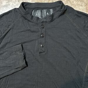 Triple Aught Design Henley Mens Large Grey Huntsman Merino Wool Long Sleeve
